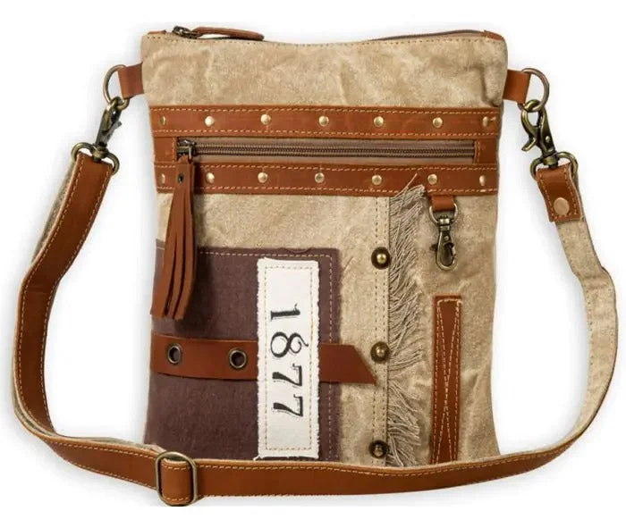 Luxury Bags With Premium Materials And Craftsmanship Myra Bag: S-7958 "Yesteryear Vintage Style Small Crossbody Bag"