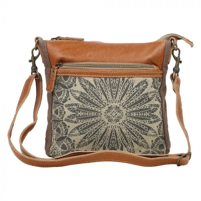 End Of Season Sale Myra Bag: S-1556 "Dizzy Circle Crossbody Bag"