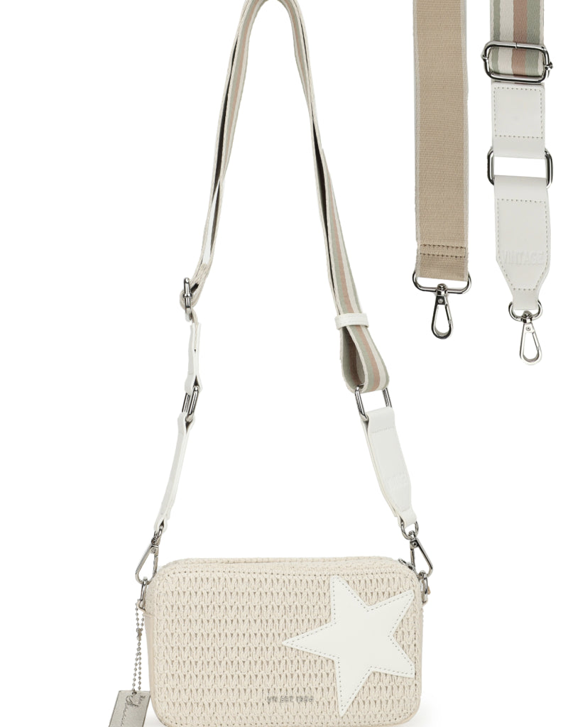 Avant-Garde Style Promotions Vintage Havana Mini Meme Raffia Crossbody