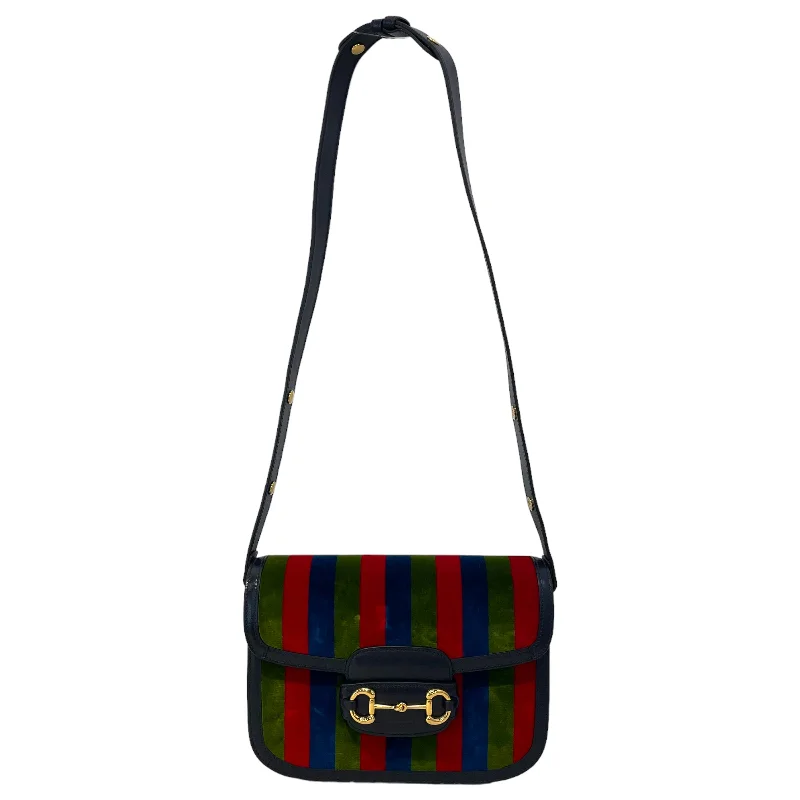 Elegant And On-Sale Evening Bags GUCCI/Cross Body Bag/OS/Stripe/Velour/MLT/1955 Horebit Marmont