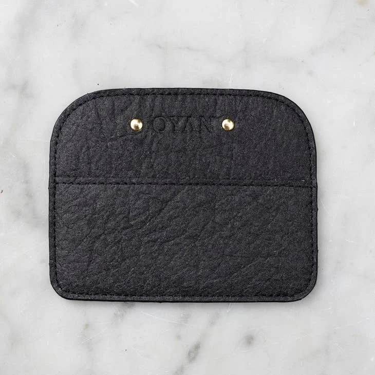 Hot Picks Piñatex Cardholder in Charcoal from OYAN