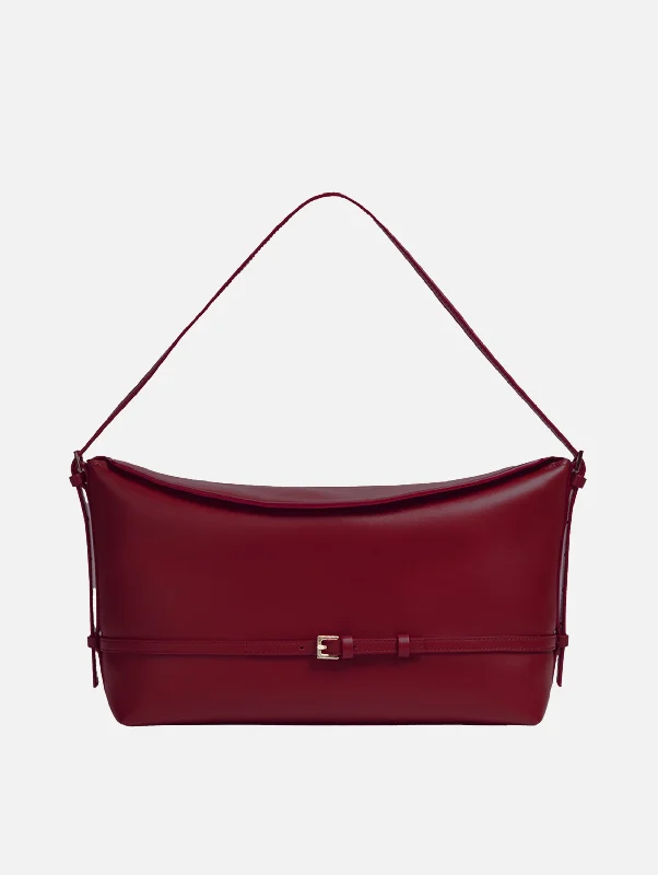 Limited-Time Offer On Trendy Bags Elle Leather Shoulder Bag in Burgundy