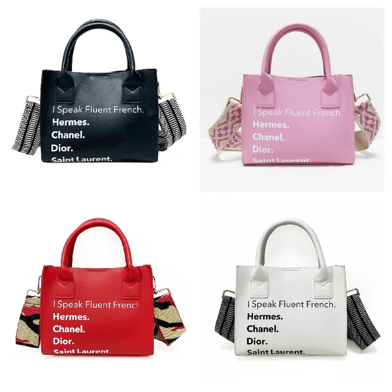 Trendy Bags For Women And Men In 2025 I Speak Fluid French Mini Tote - Assorted Colors