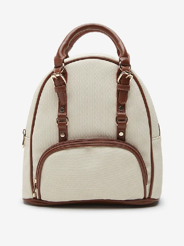 Handbag For Women LOV Beige and Tan Backpack