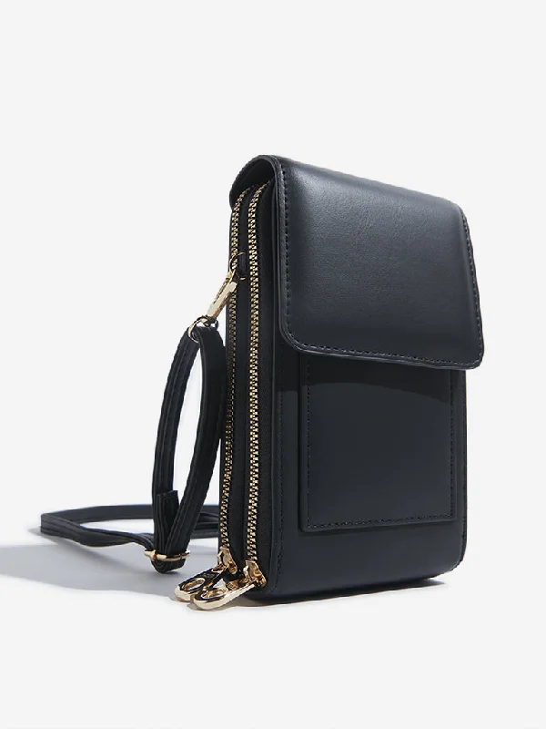 Chic Bags For Office Professionals And Urban Dwellers LOV Black Sling Bag