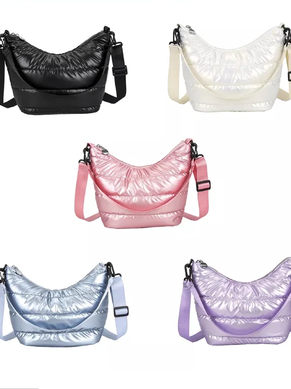 Discounted Designer Bags For Clearance Events Puffer Metallic Crossbody - Assorted Colors