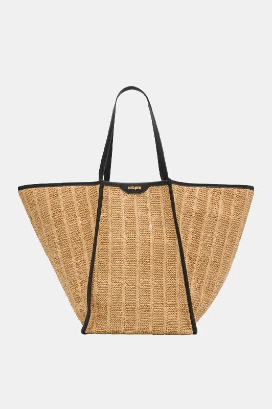 Affordable Bags For Budget Shoppers Sadie Woven Tote Bag in Natural