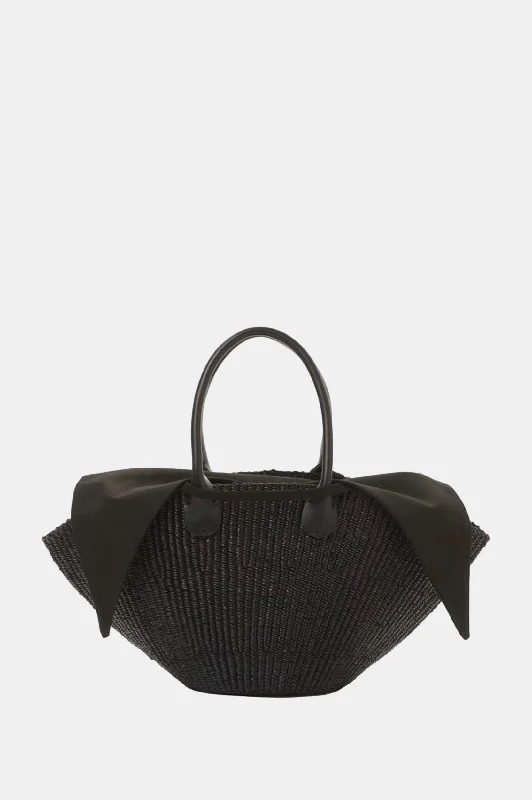 Elegant And On-Sale Evening Bags Sophia Straw Bag in Black