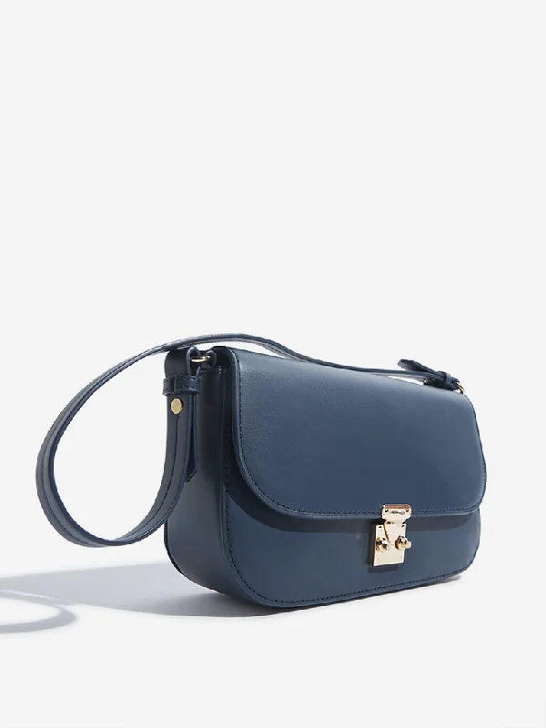 High-Quality Bags On Flash Sale Wardrobe Navy Baguette Bag