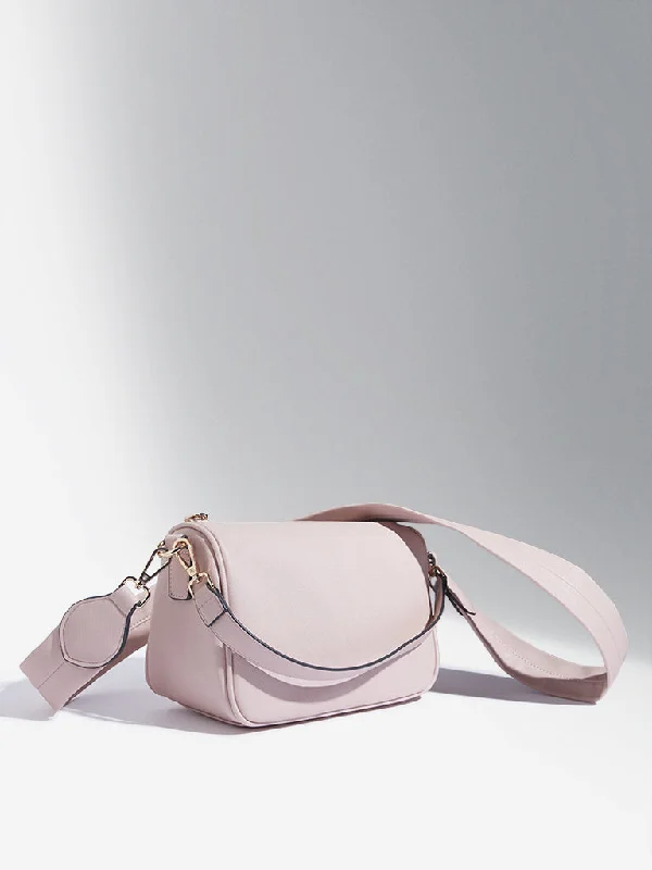 Affordable Bags For Budget Shoppers Westside Accessories Light Pink Elvis Crossbody Bag