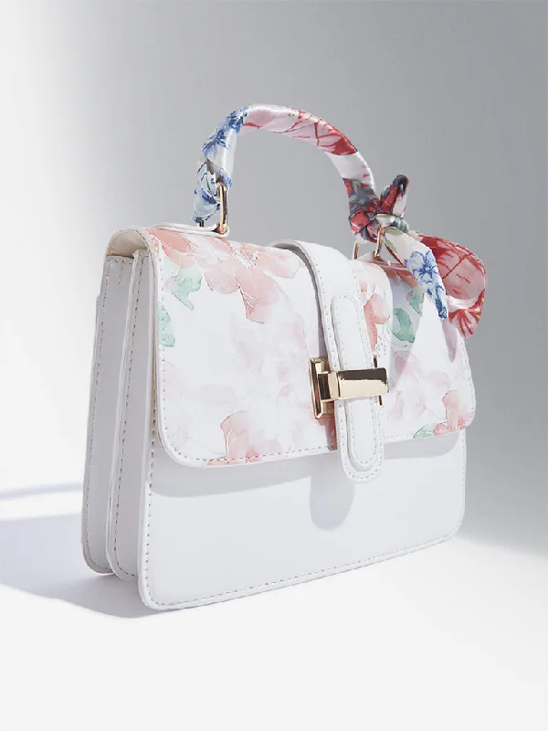 Luxury Bags On Sale Westside Accessories Multicolour Floral Design Hand Bag