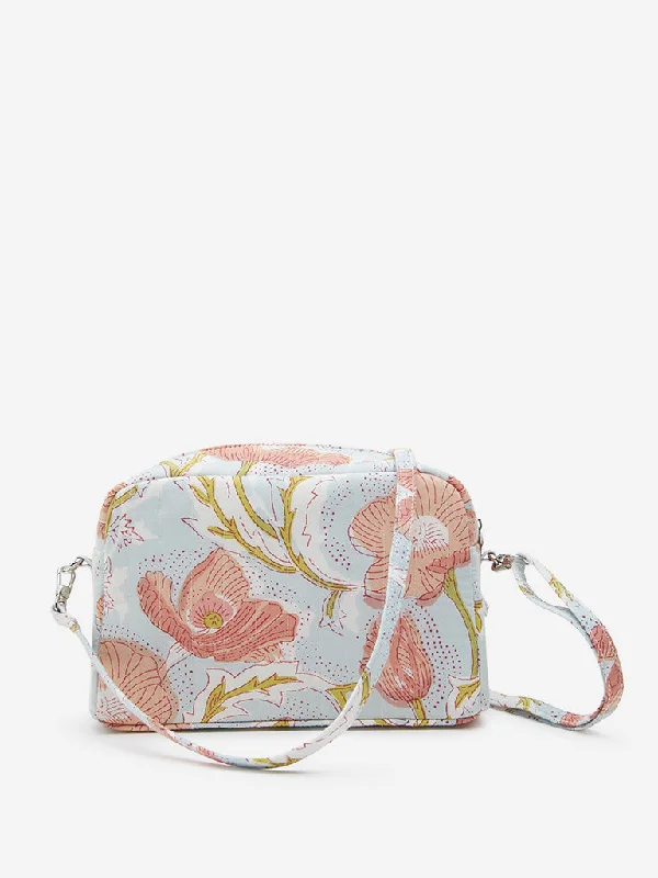 Minimalist Leather Bag For Modern Aesthetics Westside Accessories Multicolour Floral Printed Crossbody Bag