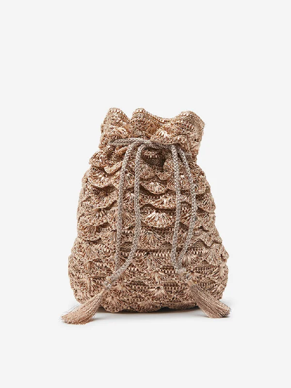 Bag Deals Westside Gold Crochet Pattern Potli Bag