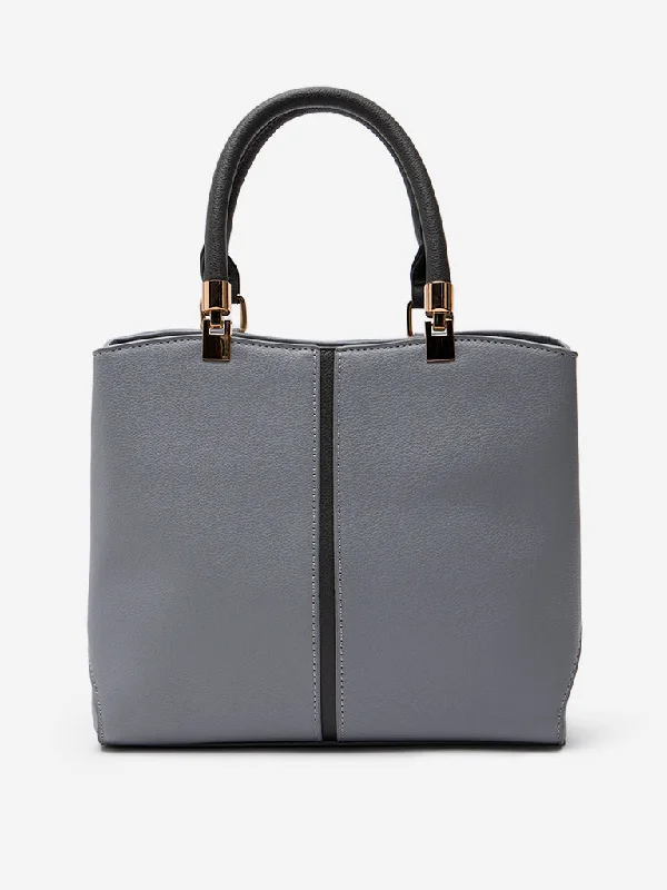 Bag Deals Westside Grey Textured Hand Bag