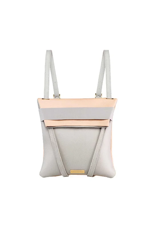 Luxury Bags For Professionals With Discounts Backpack Grey and Blush