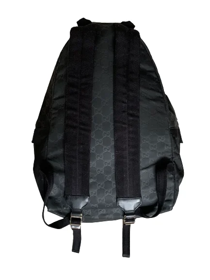 Flash Sale On Premium Bags Gucci Black Nylon Leather Backpack