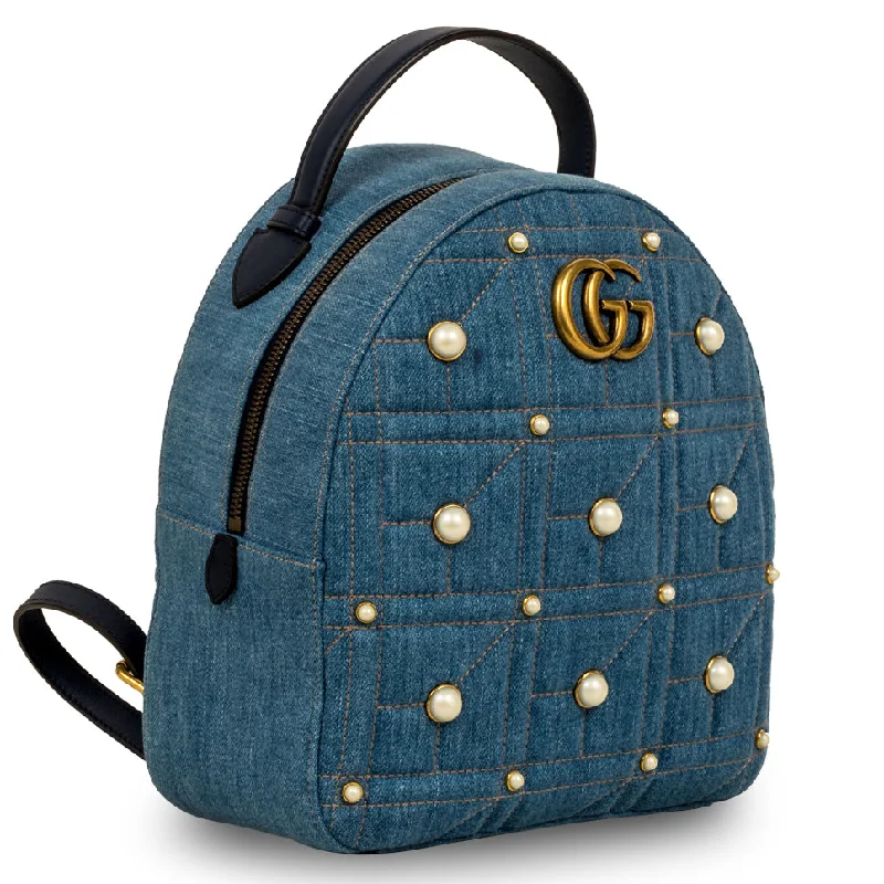 Lightweight And Functional Bags For Travel And Work Denim Marmont Pearl Backpack