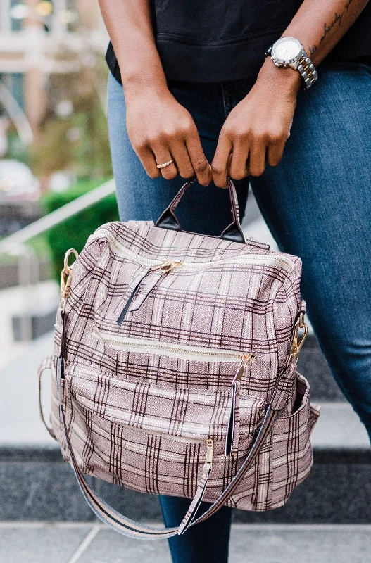 Luxe Plum + Brown + Cream Plaid