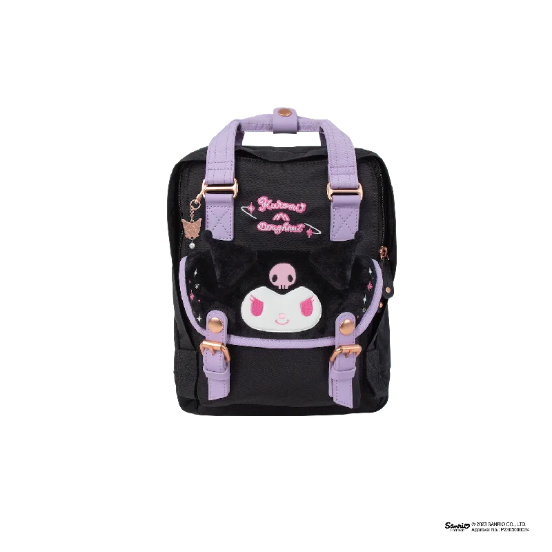 Urban Bags For City Life And Streetwear Fashion Macaroon Mini Doughnut X Kuromi Series Backpack