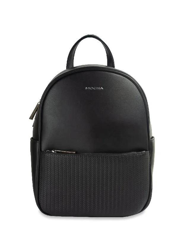 Black Friday And Cyber Monday Bag Deals Mocha Tessa Backpack- Black