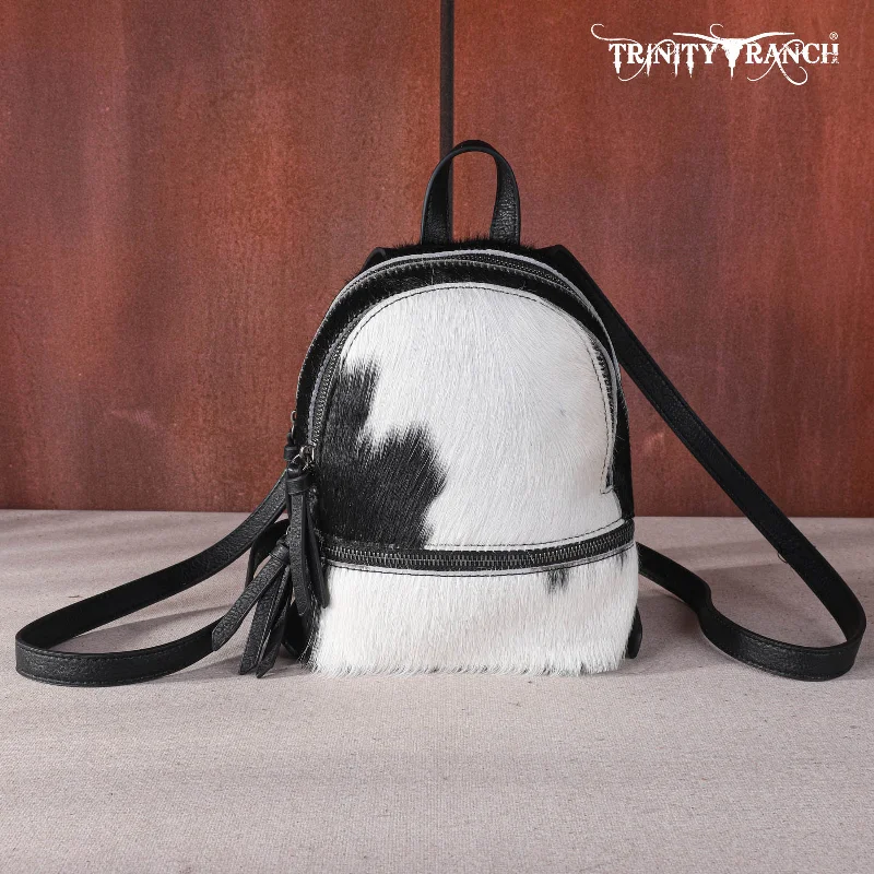 Eco-Friendly And Discounted Bags TR160-9110 Trinity Ranch Hair-On Cowhide Collection Mini Backpack