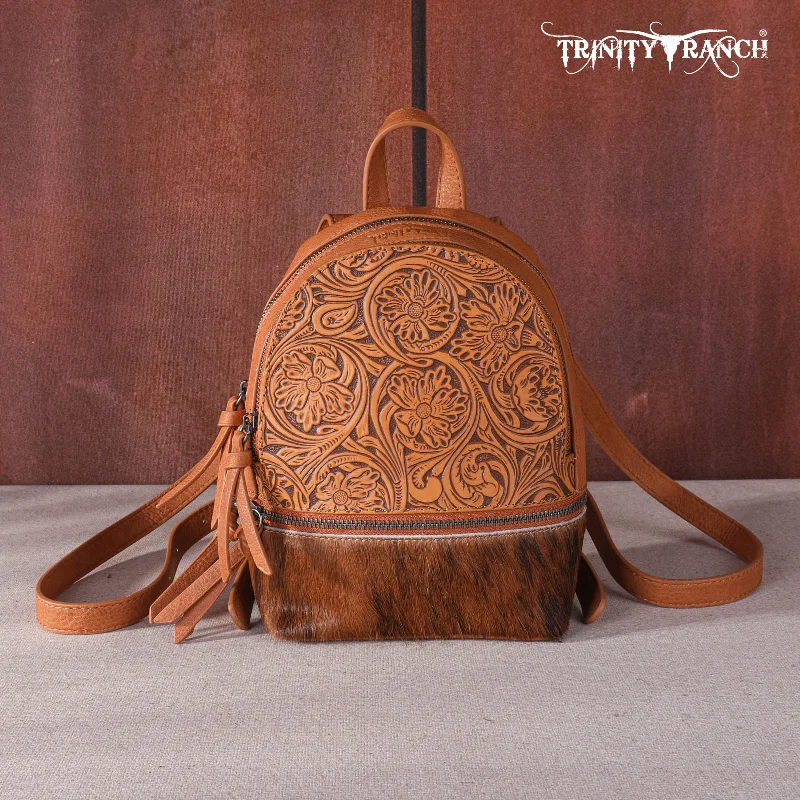 Inspired Bags For Affordable Luxury TR160-9110A Trinity Ranch Hair-On Cowhide Collection Mini Backpack