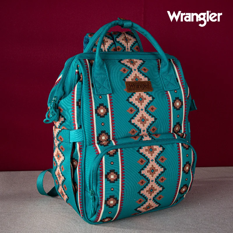 Luxurious Bags With Limited-Time Offers WG2204-9110  Wrangler Wrangler Aztec Printed Callie Backpack - Green