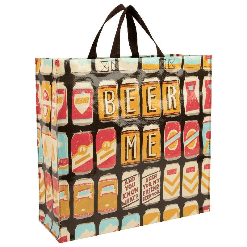 Limited-Time Offer On Trendy Bags Beer Me. And You Know What? Beer You Shopper Tote Bag | 15" x 16" | BlueQ at GetBullish