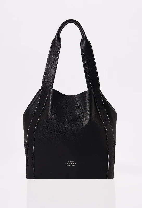 Limited-Time Offer On Trendy Bags Black Leather Bucket Bag 'Ushuaia'