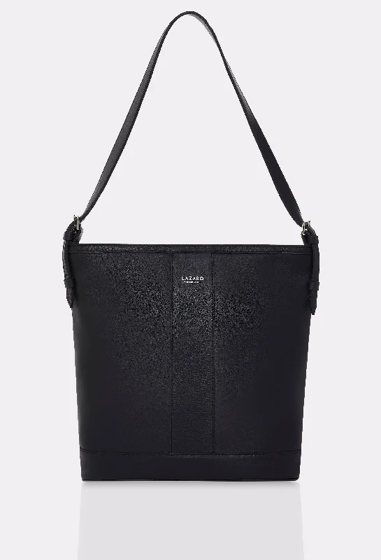 Scratch-Resistant And Luxury Sale Bags Black Leather Tote Bag Montana