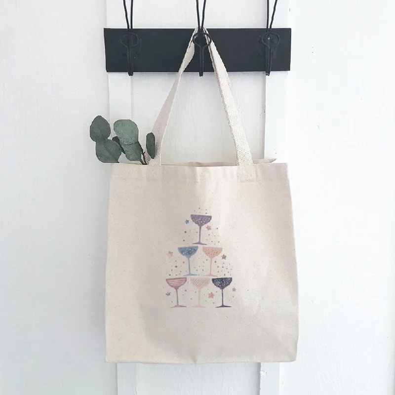 Seasonal Clearance Bags For Summer Champagne Pyramid - Canvas Tote Bag