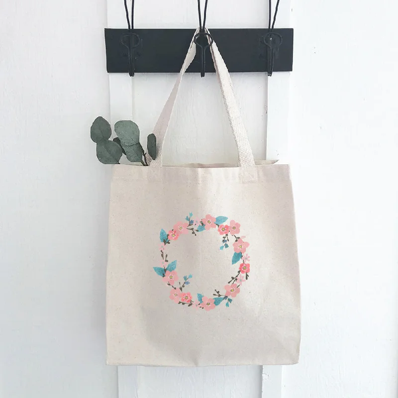 Versatile Bags That Suit Any Outfit Or Event Cherry Blossom Wreath - Canvas Tote Bag