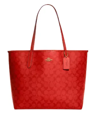 Designer Bags For Luxury Collectors With Offers Coach City Tote In Blocked Signature Canvas