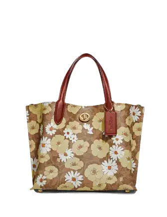 Bags For College Students On A Budget Coach Willow Tote 24 In Signature Canvas With Floral Print