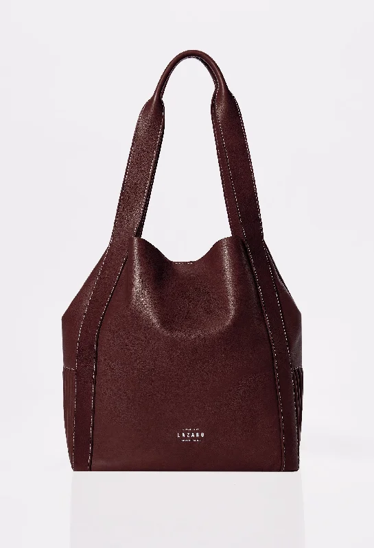 Handbag For Women Coffee Leather Bucket Bag 'Ushuaia'