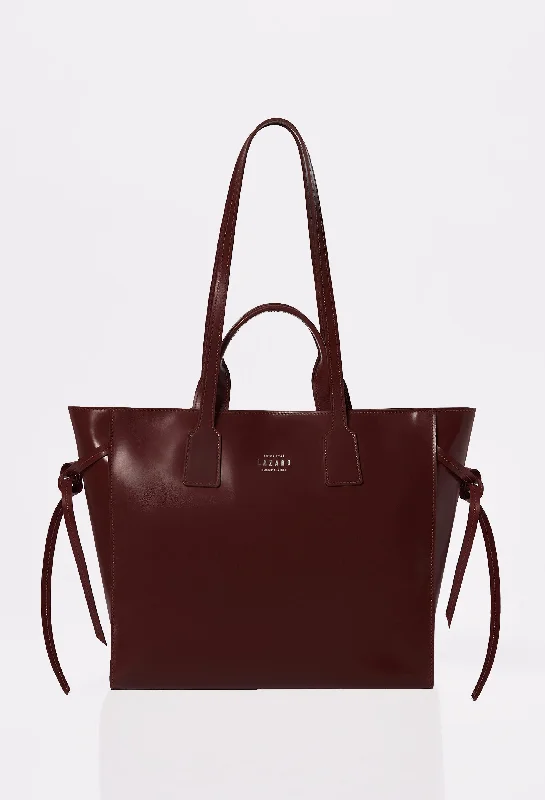 Inspired Bags For Timeless Elegance Coffee Leather Tote Bag 'Lambro'