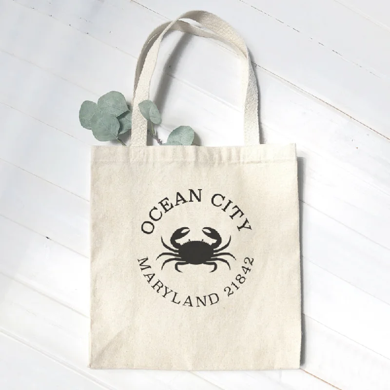 High-Quality Bags On Flash Sale Crab w/ City and State - Canvas Tote Bag