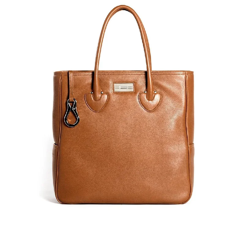 Trendy And Discounted Designer Handbags Essex Travel Tote, Cognac Leather