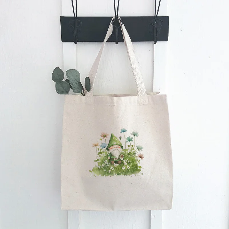 Professional Bags With Office Discounts Irish Gnome in Clover - Canvas Tote Bag