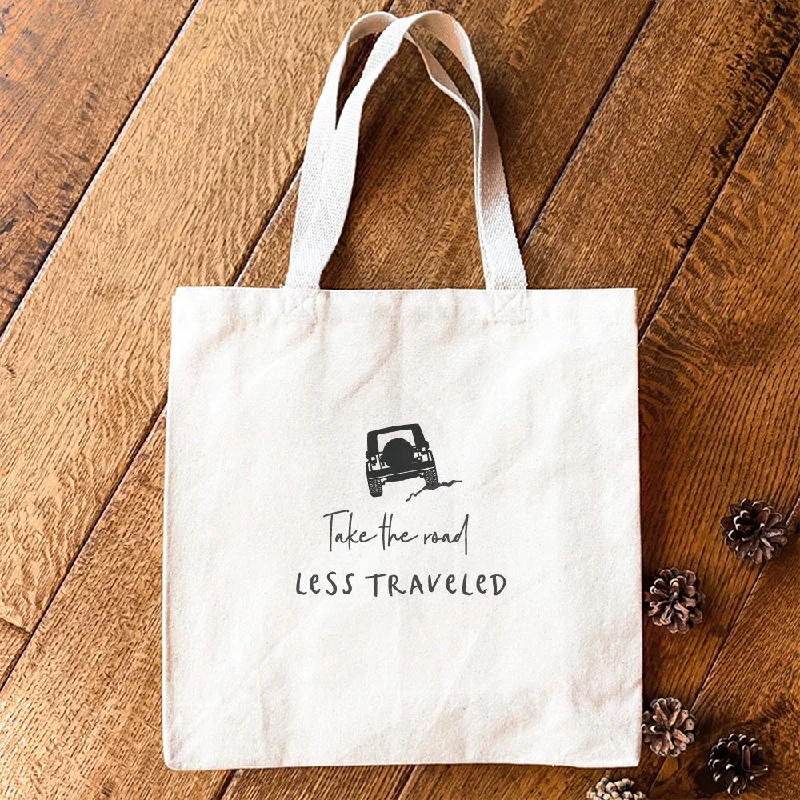 Seasonal Clearance Bags For Summer Jeep Road Less Traveled - Canvas Tote Bag