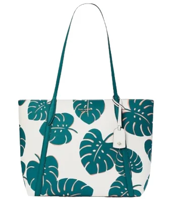 Wholesale Bags For Resellers Kate Spade New York Cara Monstera Leaves Large Tote