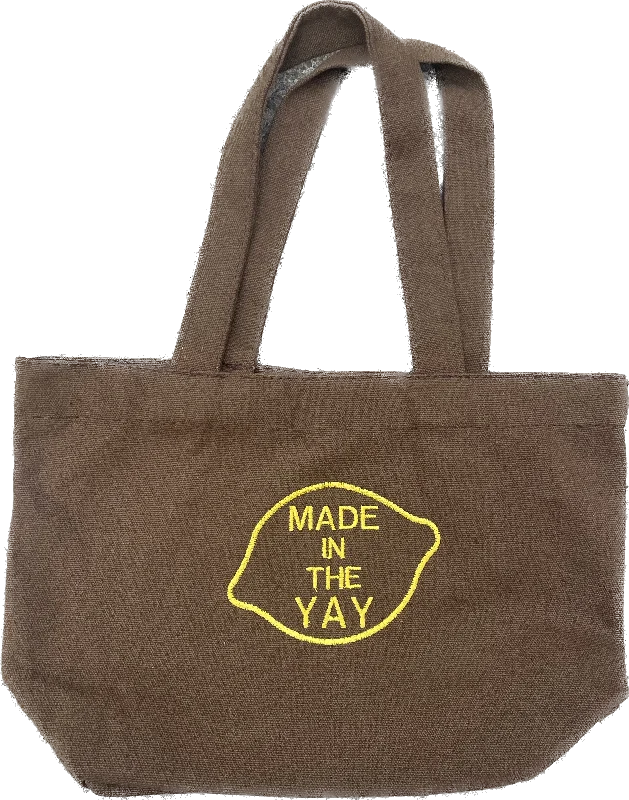 Eco-Friendly And Discounted Bags Made in The Yay Tote Brown Bag