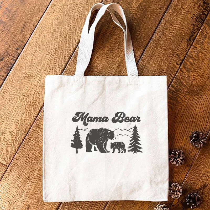 Spacious And Discounted Bags Mama Bear - Canvas Tote Bag