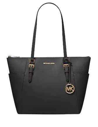 Luxury Bags For Professionals With Discounts Michael Michael Kors Charlotte Large Saffiano Leather Top Zip Tote Bag