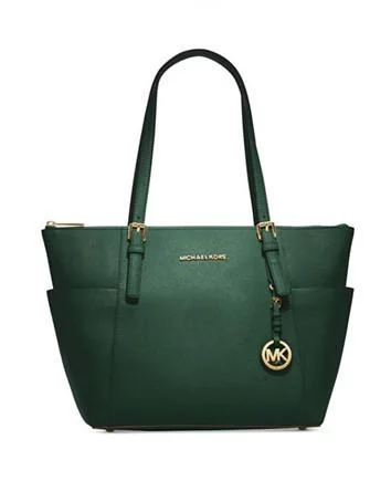 Clearance-Priced Bags Michael Michael Kors East West Jet Set Saffiano Top Zip Tote