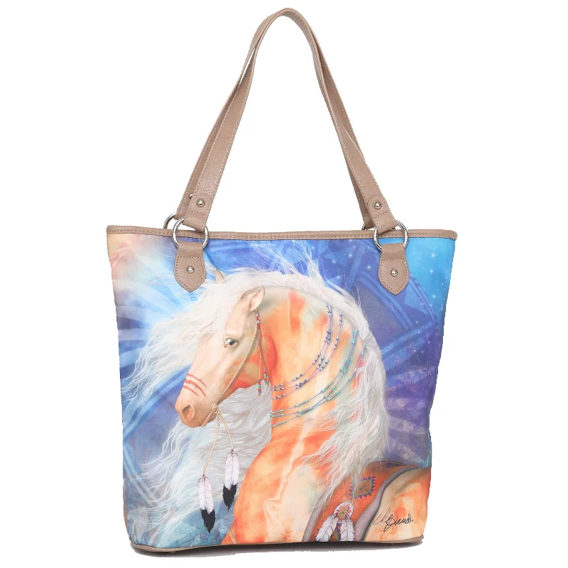 Inspired Bags For Affordable Luxury MW1023G-8113 Montana West Horse Canvas Tote Bag