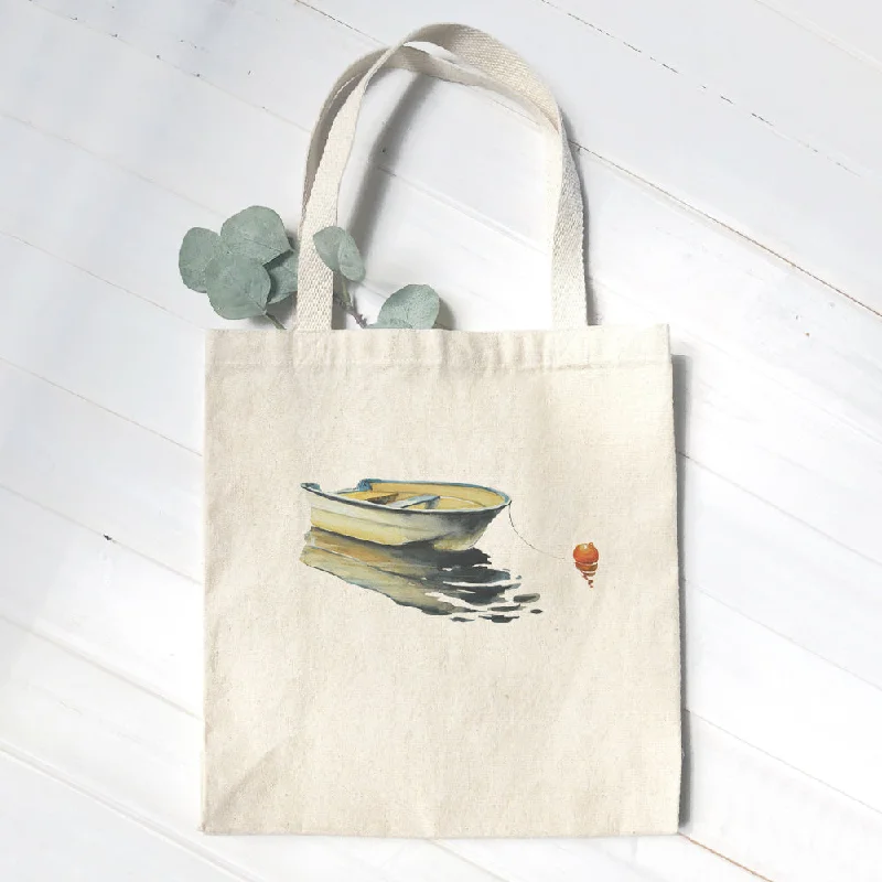 Senior Travelers Rowboat on Still Water - Canvas Tote Bag