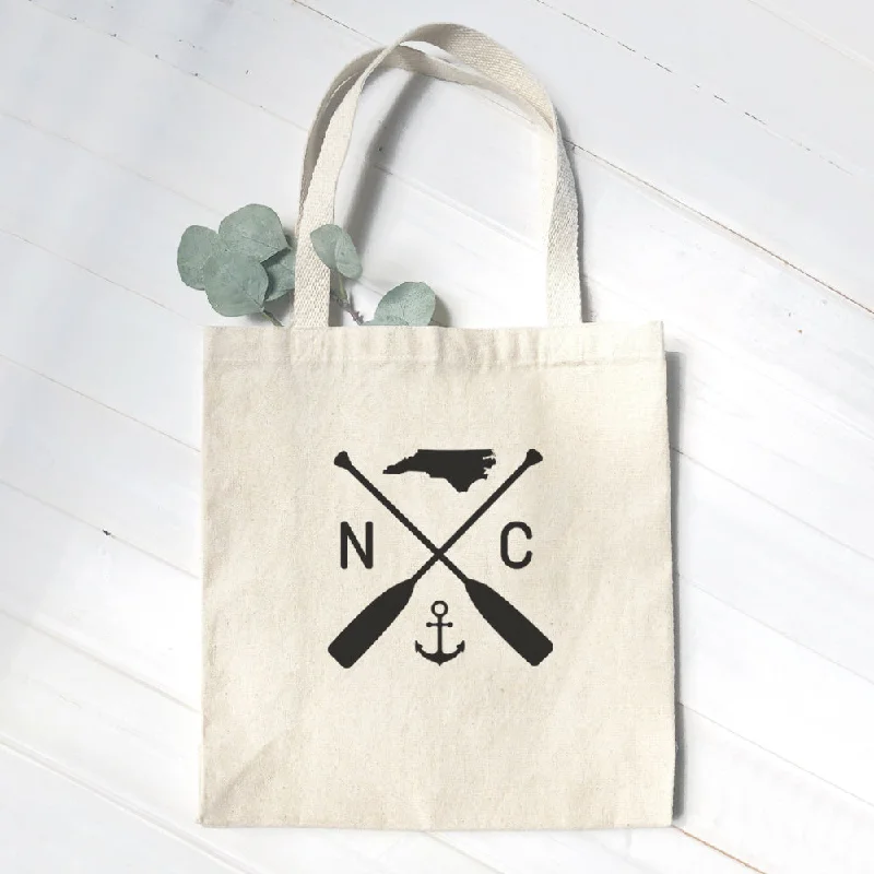 Stylish Bags With Discounts State Abbreviation (Oars and Anchor) - Canvas Tote Bag