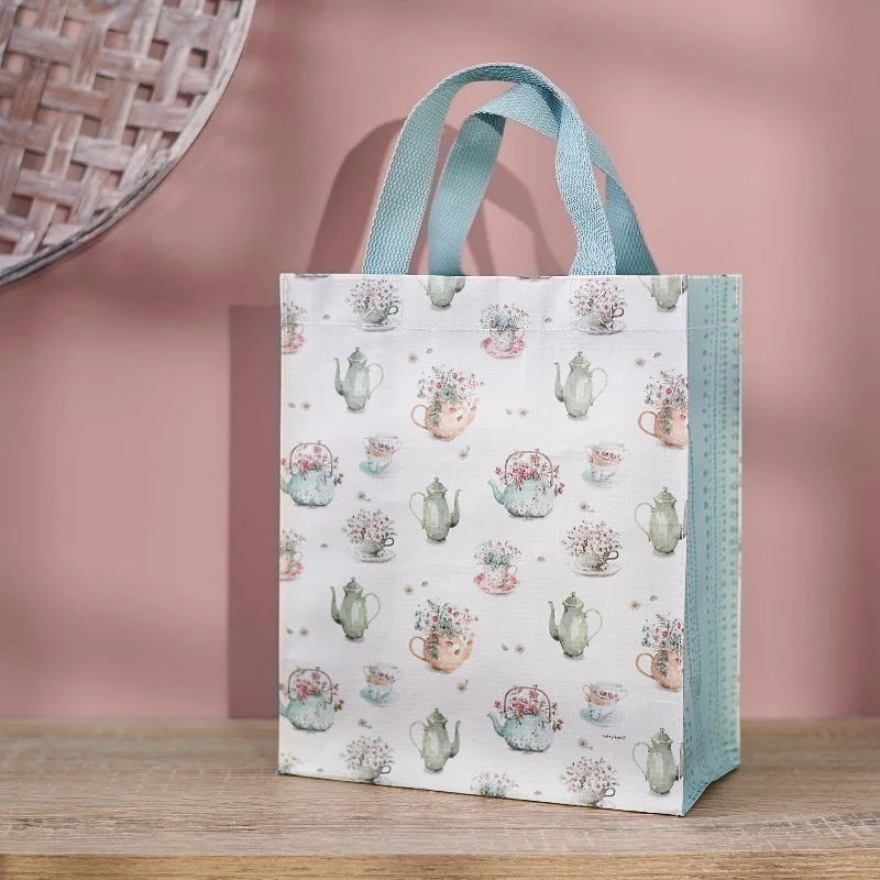 Lightweight Bags For Senior Travelers Tea Time Daily Tote Bag | Lunch Storage |  8.75" x 10.25" x 4.75"