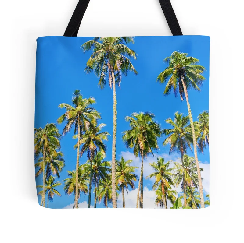 Cozy Handbags With Clearance Prices Temae Palm Trees Tote Bag